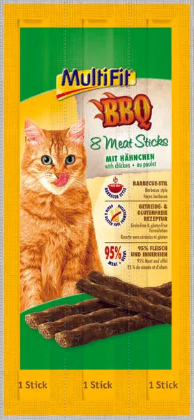 BBQ Meat Sticks kylling 8x5 g