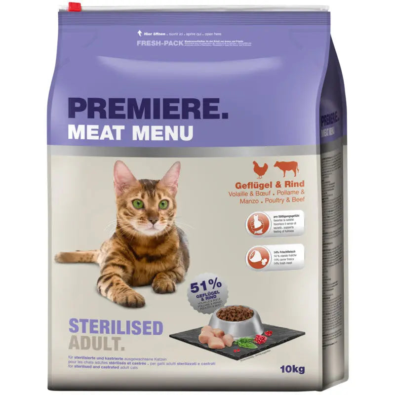 Adult Sterilised fjerkræ & okse 10 kg - Maxi Zoo Danmark