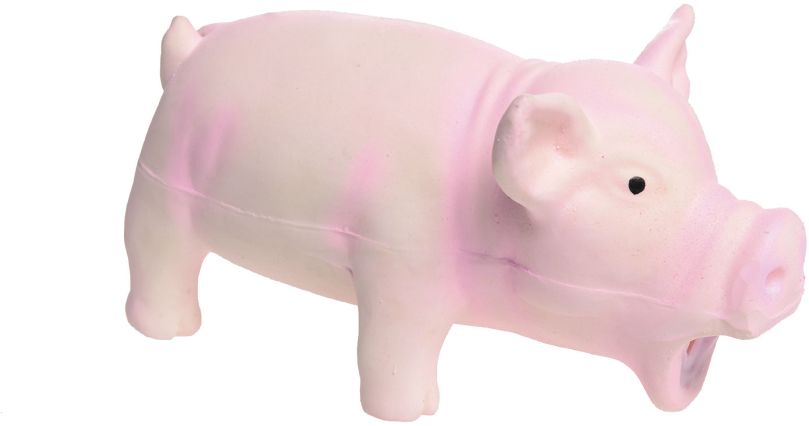 Latexlegetøj gris small 17 cm ass. farver