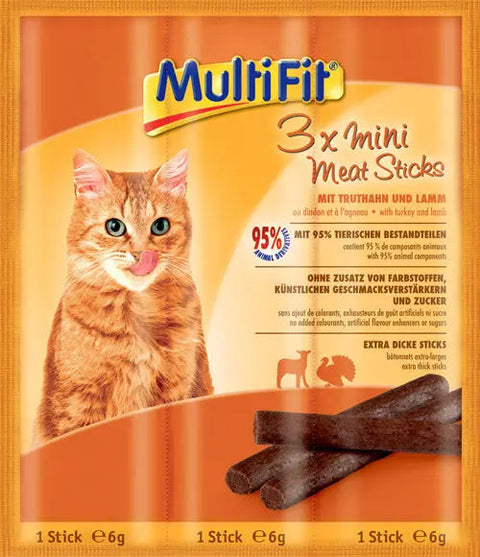 Mini Meat Sticks kalkun & lam 3x6 g