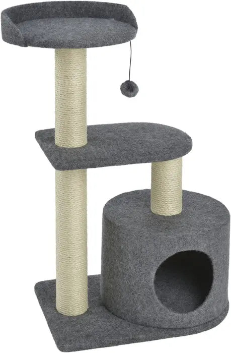 Kradsemiljø Ebony 61,5x35x86 grå/hvid