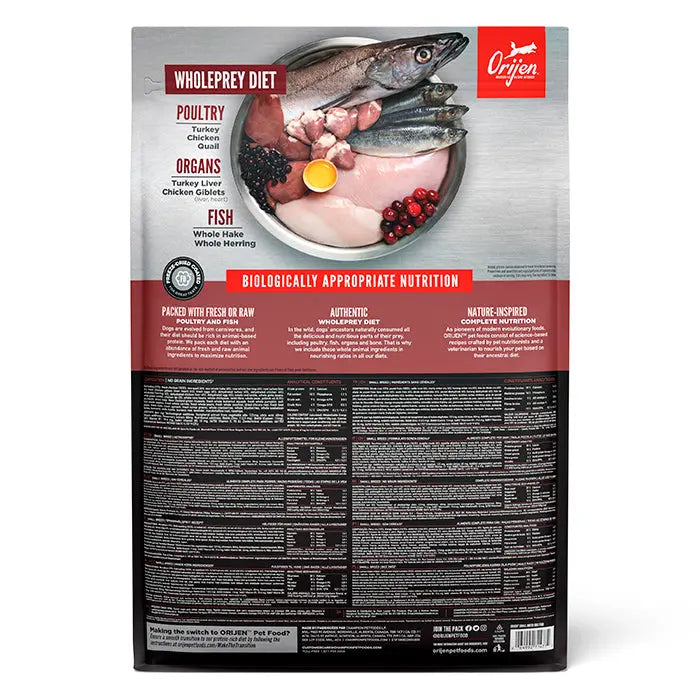 ORIJEN Small Breed Kalkun, kylling og fisk 4,5 kg