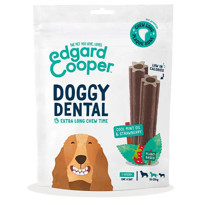 Dental Sticks Medium Jordbær & Mint 7stk, 12cm