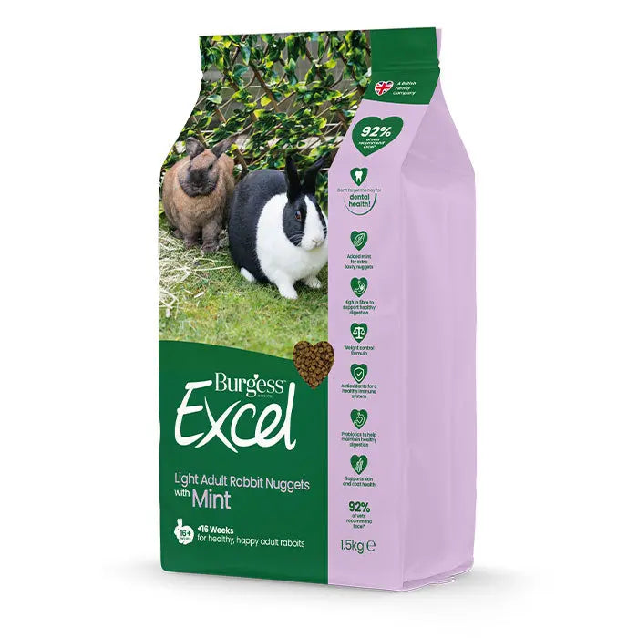 Excel kanin Light adult mint 1,5 kg