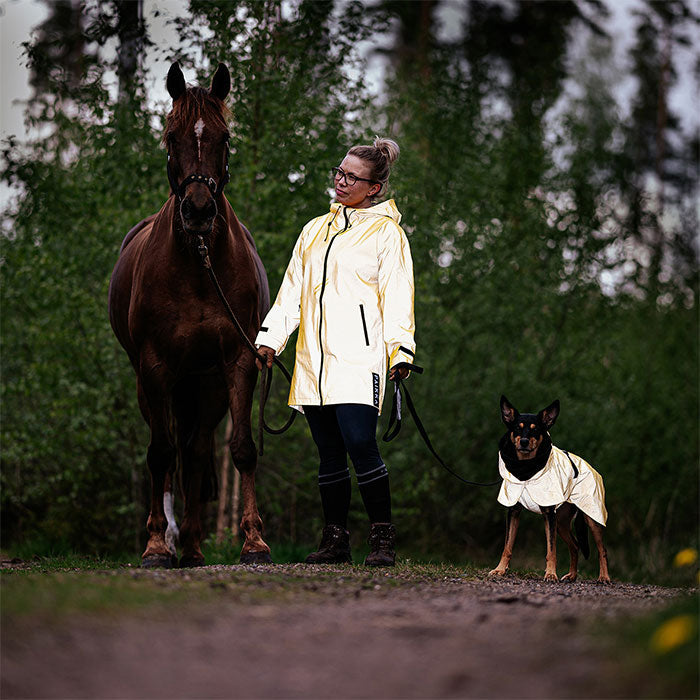 Regnjakke Lite Visibility 60 cm gul