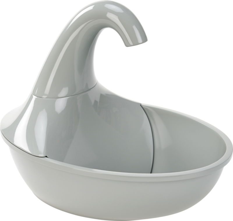 Drikkefontæne Wave 1,8 l grå