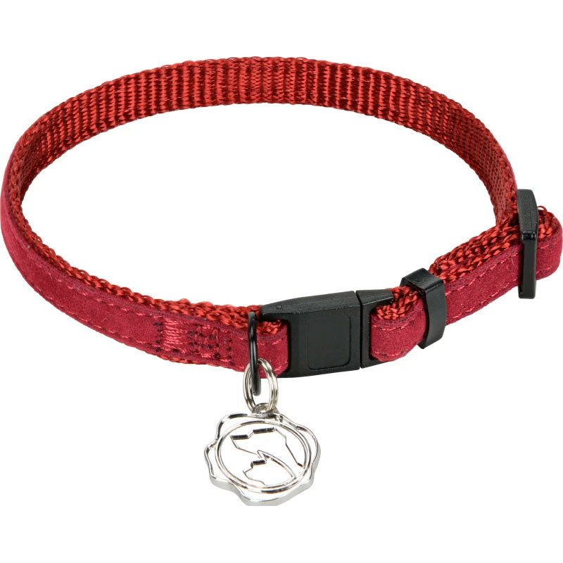 Nylonhalsbånd19-30 cm rød
