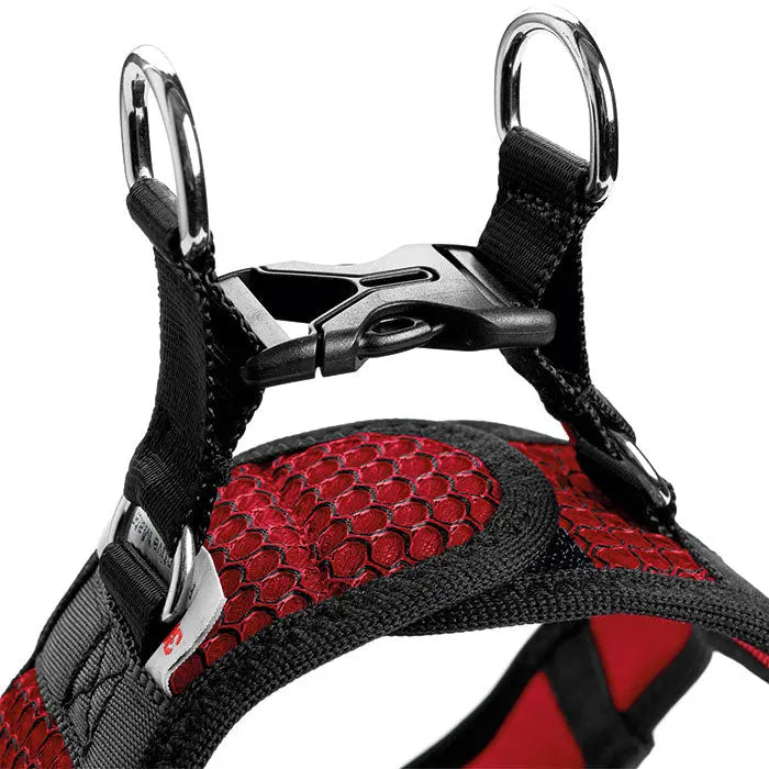 Hunter Hilo Comfort Hundesele hals 42-48cm bryst 46-52cm rød